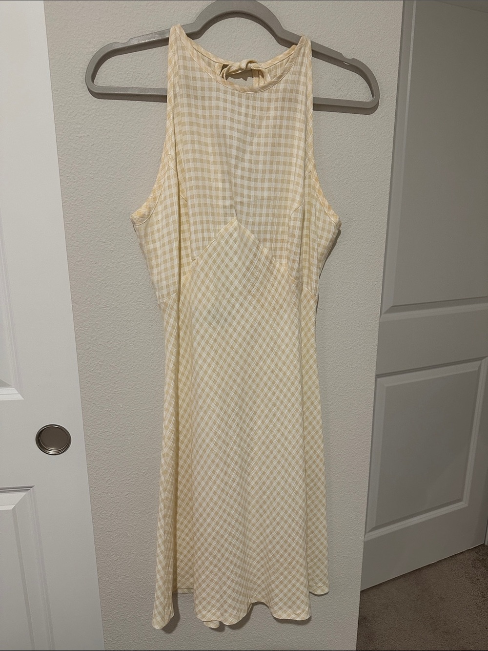 Blondie and Me Vintage Gingham Bias Cut Midi Dress